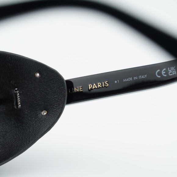 Celine CL40301U 01C Sunglasses Black Square Frame, Smoke Mirror Lenses main image 2
